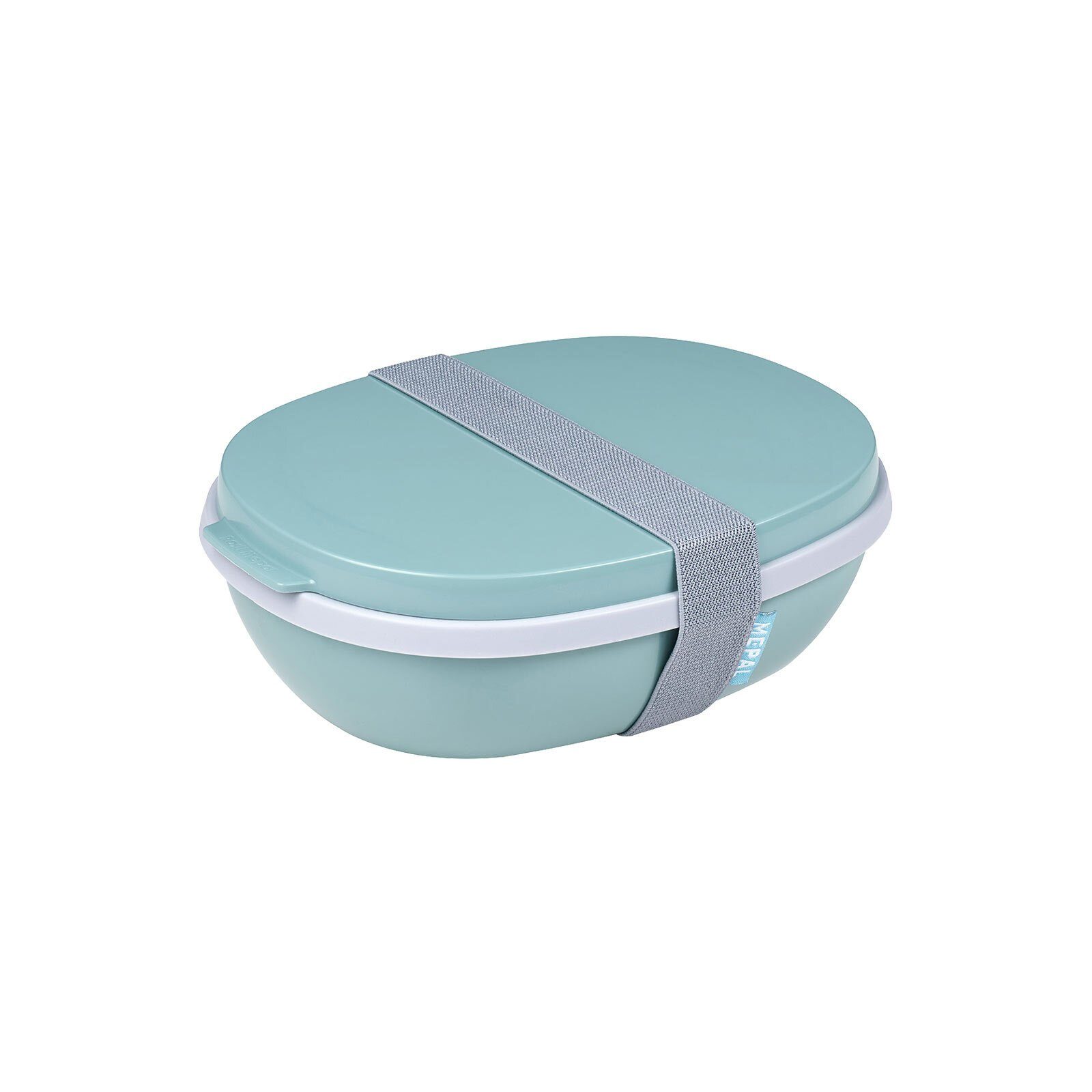 Mepal Lunchbox Ellipse Lunchbox, Kunststoff, (2-tlg), Spülmaschinengeeignet, Mikrowellenfest Nordic Green