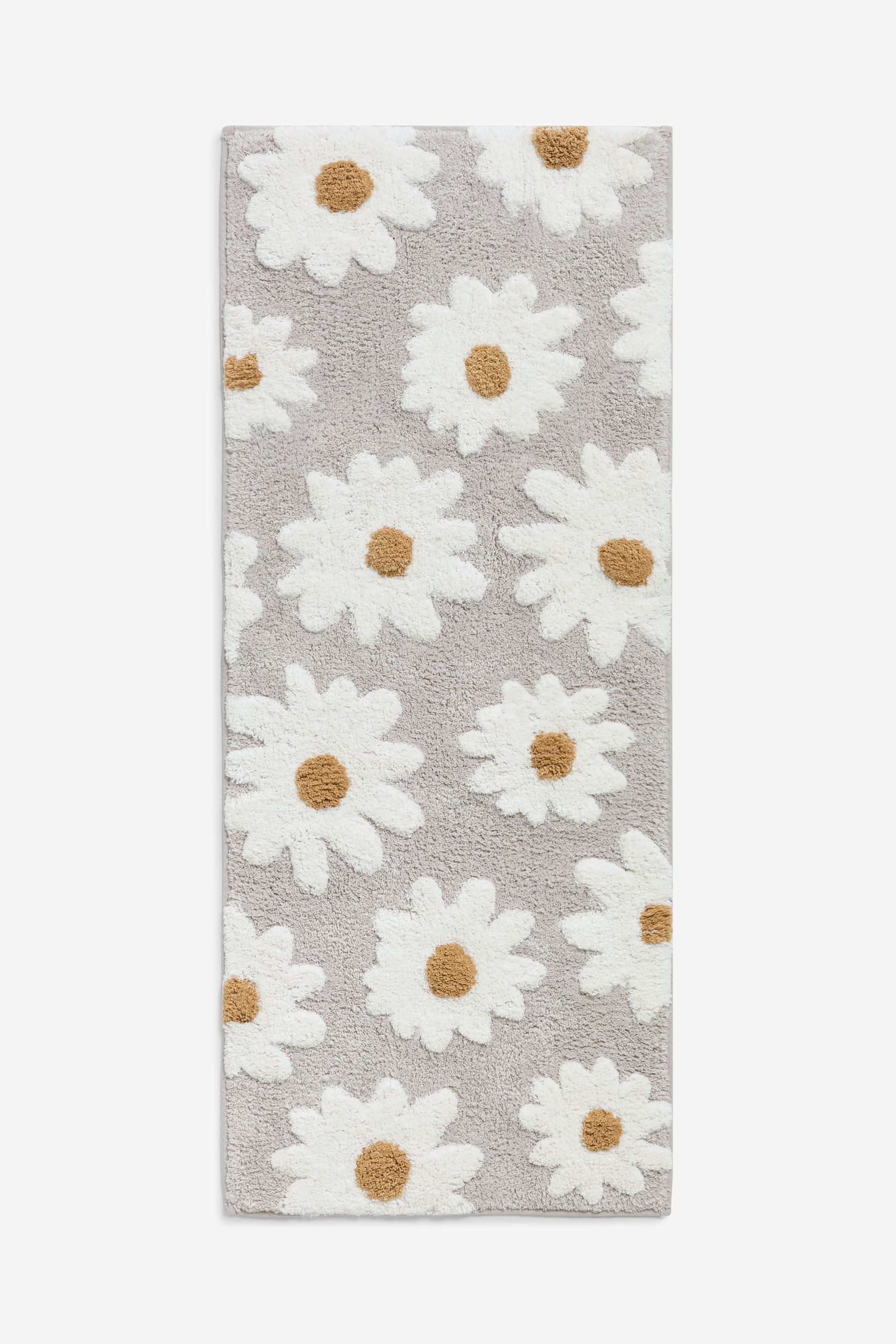 Next Badematte Daisy Badezimmerläufer aus 100 % Baumwolle, Höhe 110 mm, Baumwolle