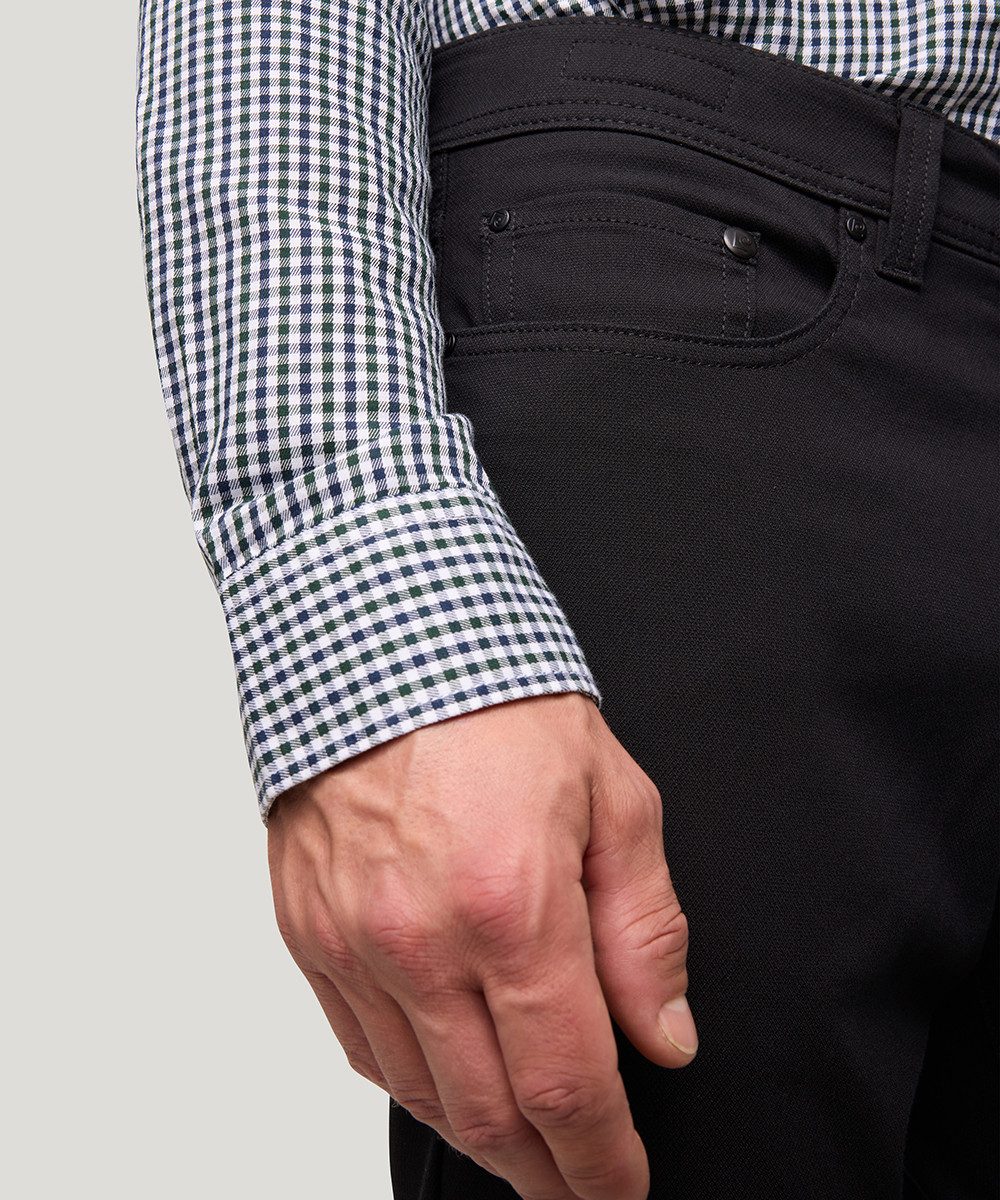 Pierre Cardin 5-Pocket-Jeans Lyon Tapered Baumwoll-Flachgewebe mit feiner Struktur – Bild 5 von 5