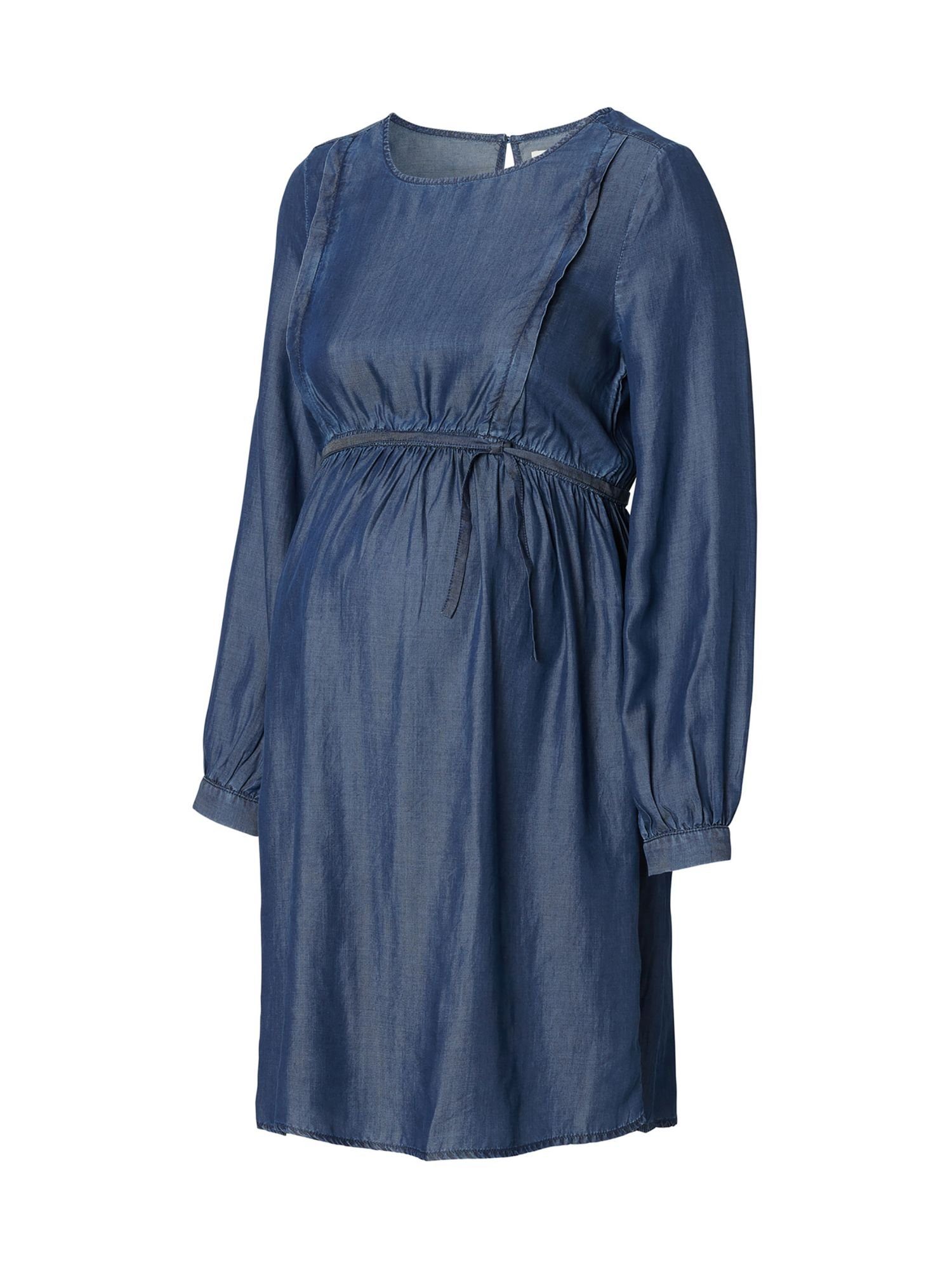 ESPRIT maternity Umstandskleid Kleid im Denim-Style mit Stillfunktion,  TENCEL™