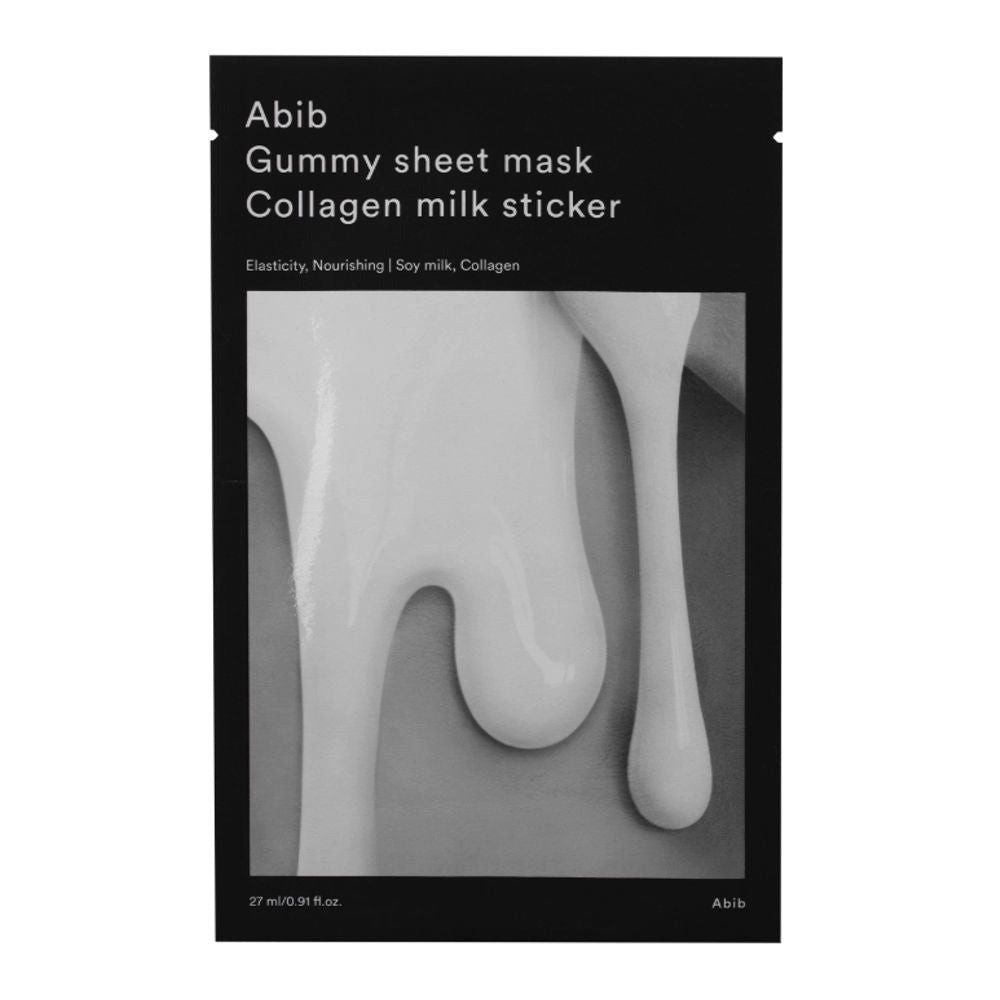 Abib Gesichtsmaske Abib, Gummy Sheet Mask Collagen Milk Sticker - 27 ml