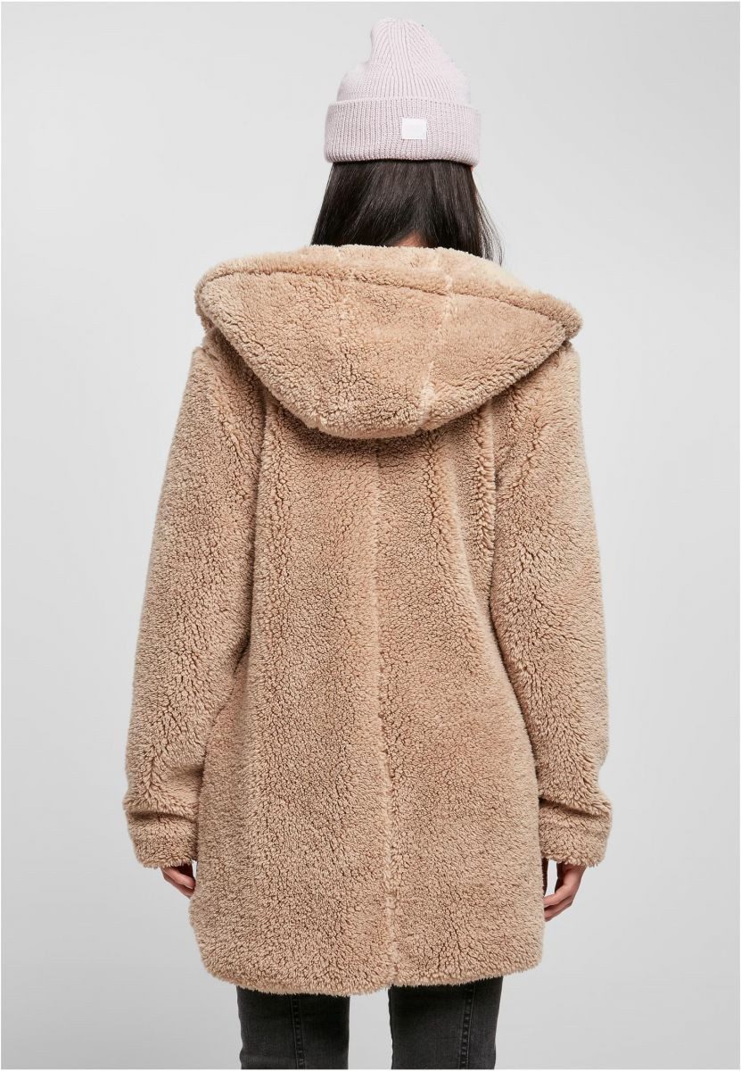 URBAN CLASSICS Outdoorjacke Damen Sherpa Jacket Two-way-Zipper
