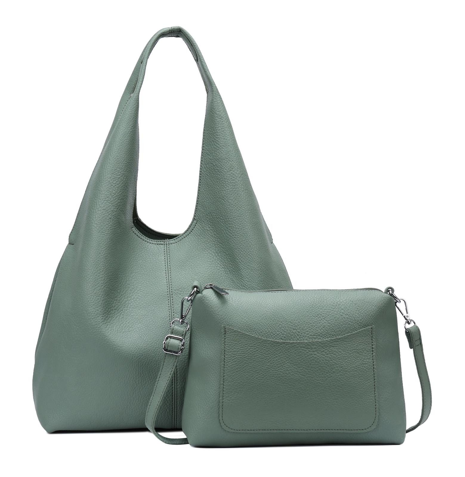 Schultertasche DAMEN XXL SHOPPER Set HOBO Cross Over Body Bag Umhängetasche Beutel
