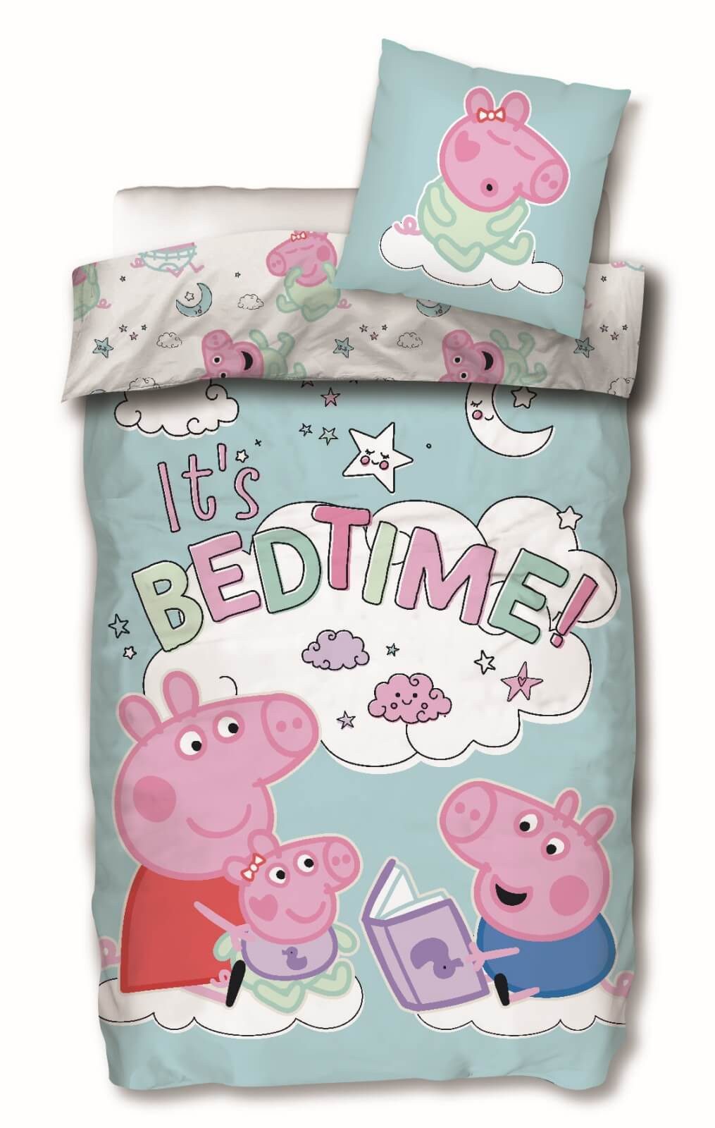 Bettwäsche Peppa Pig Wutz - Wende-Bettwäsche-Set, 135x200 & 80x80