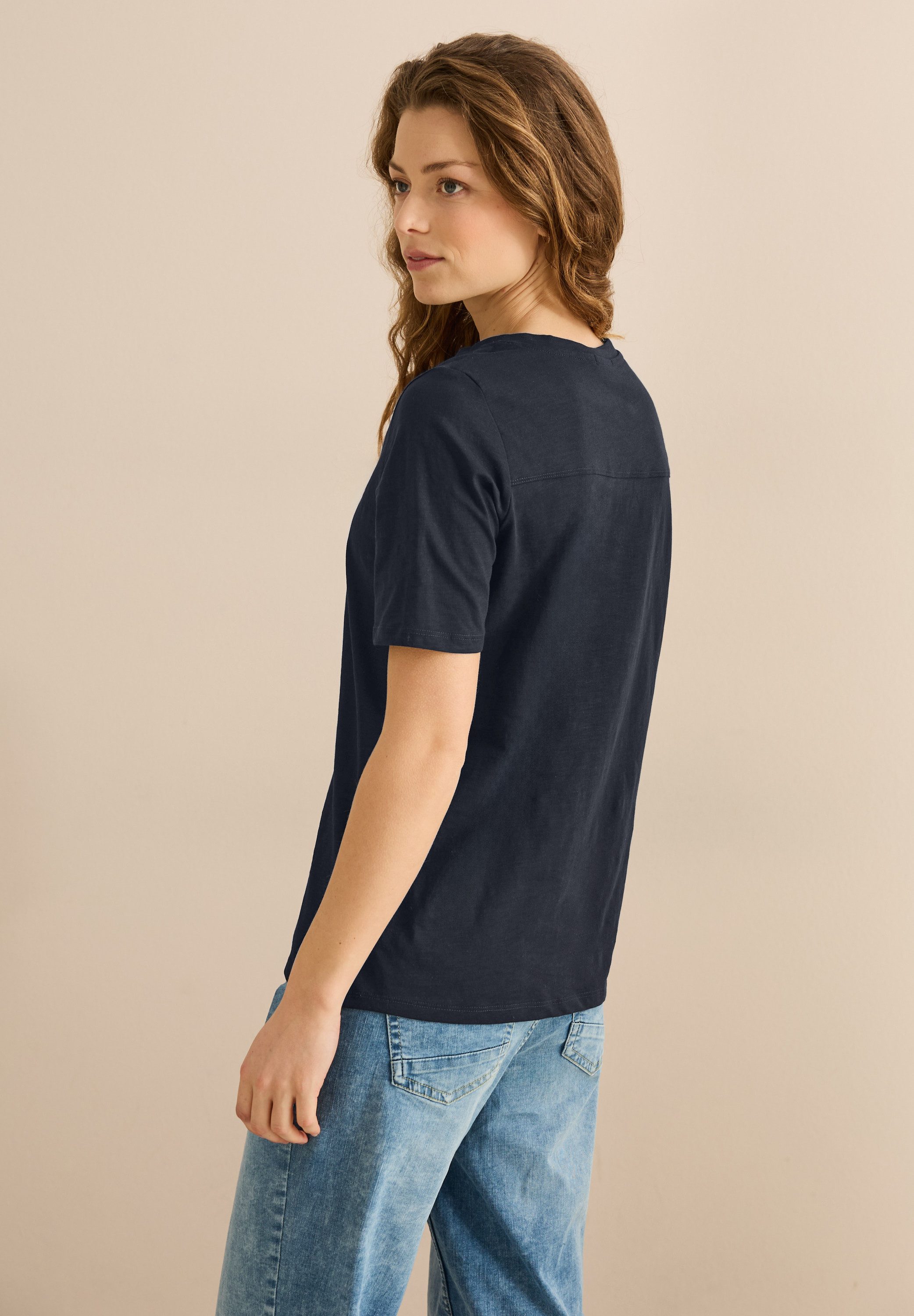 Cecil T-Shirt, aus reiner Baumwolle günstig online kaufen