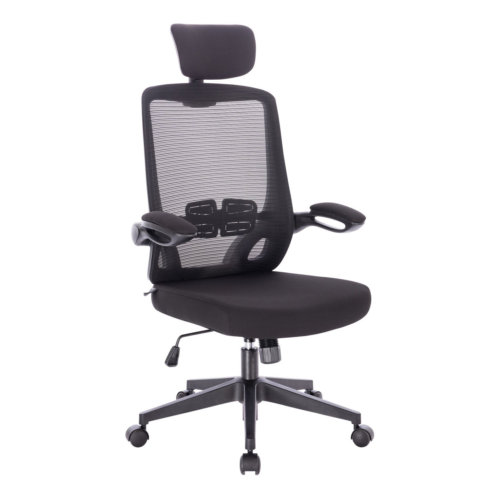 SVITA Bürostuhl SAM, ergonomisch, höhenverstellbar, rollbar schwarz
