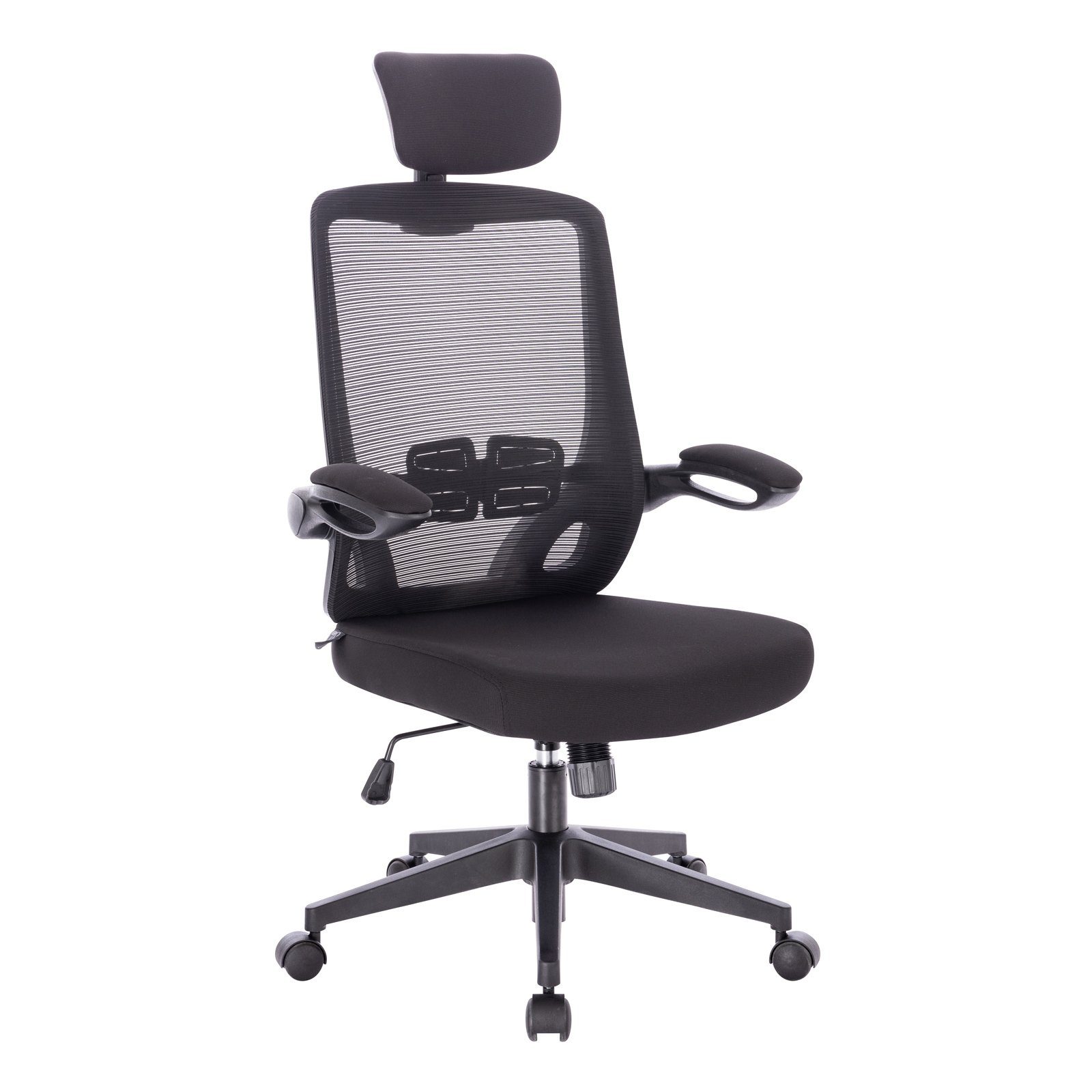 SVITA Bürostuhl SAM, ergonomisch, höhenverstellbar, rollbar, Grau