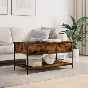 vidaXL Couchtisch Couchtisch Räuchereiche 100x50x50 cm Holzwerkstoff und Metall (1-St)