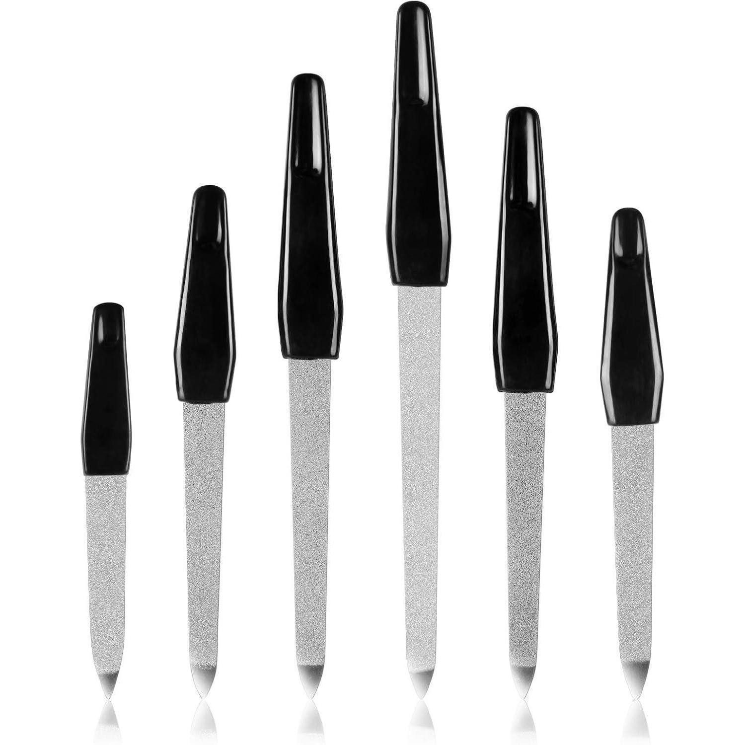 LuxusKollektion Saphir-Nagelfeile Saphir Nagelfeile Metall 6er-Set Nagelpolierset Maniküre Pediküre