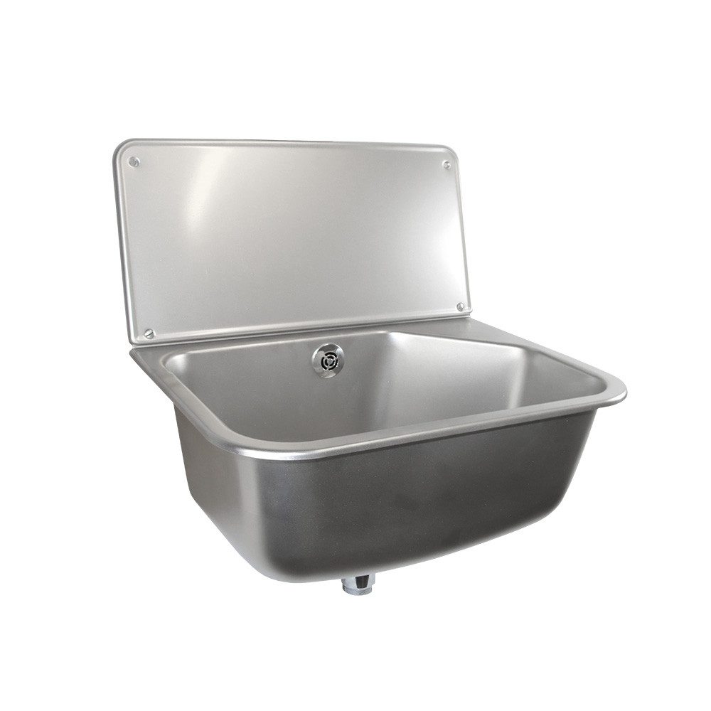 Haas Otto Waschbecken Edelstahl-Universal-Ausgussbecken „Wolfgang“, mit Klick-Komfort