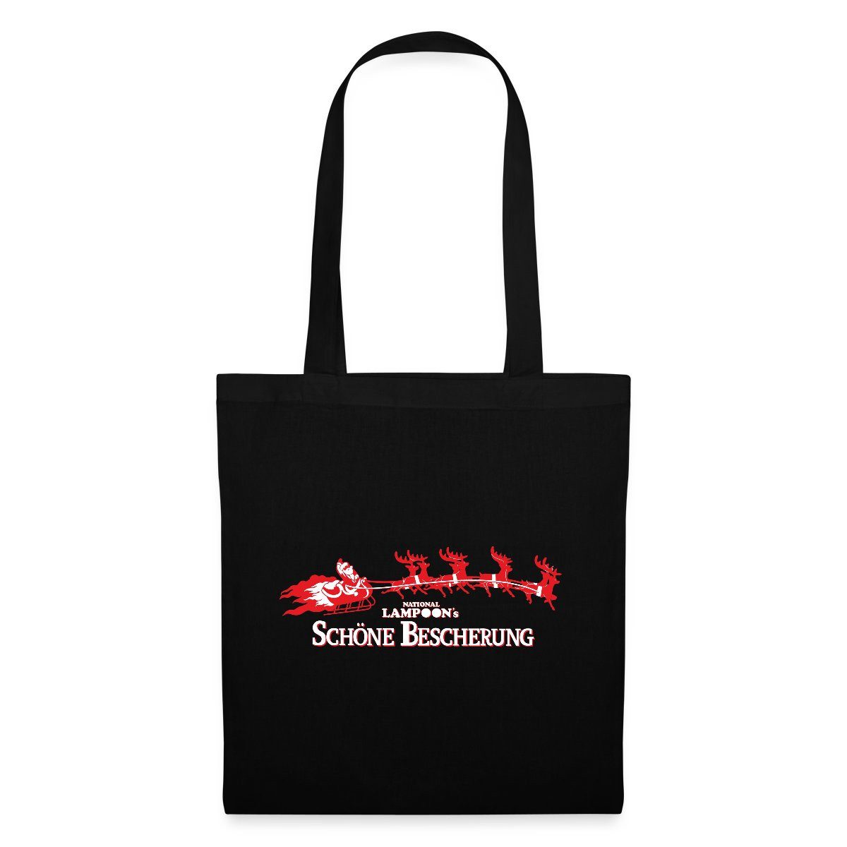 Henkeltasche Schöne Bescherung Logo Mit Weihnachtsmann Stoffbeutel