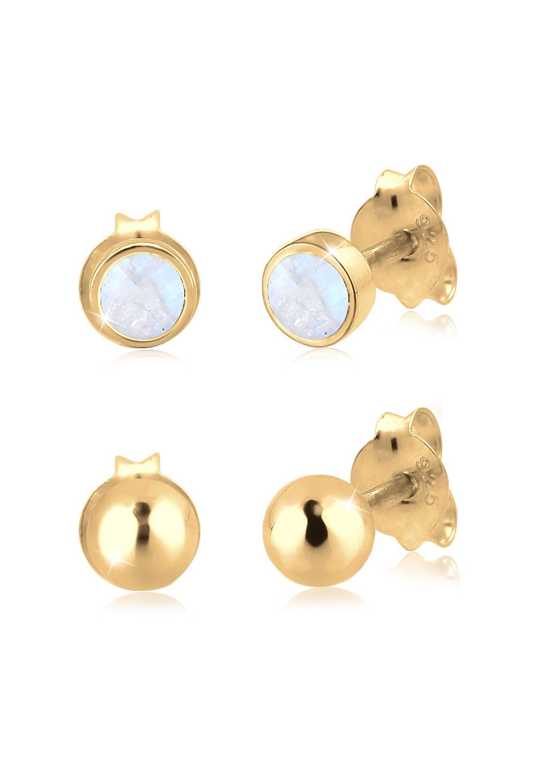 Elli Ohrring-Set Ohrstecker Set mit Mondstein günstig online kaufen