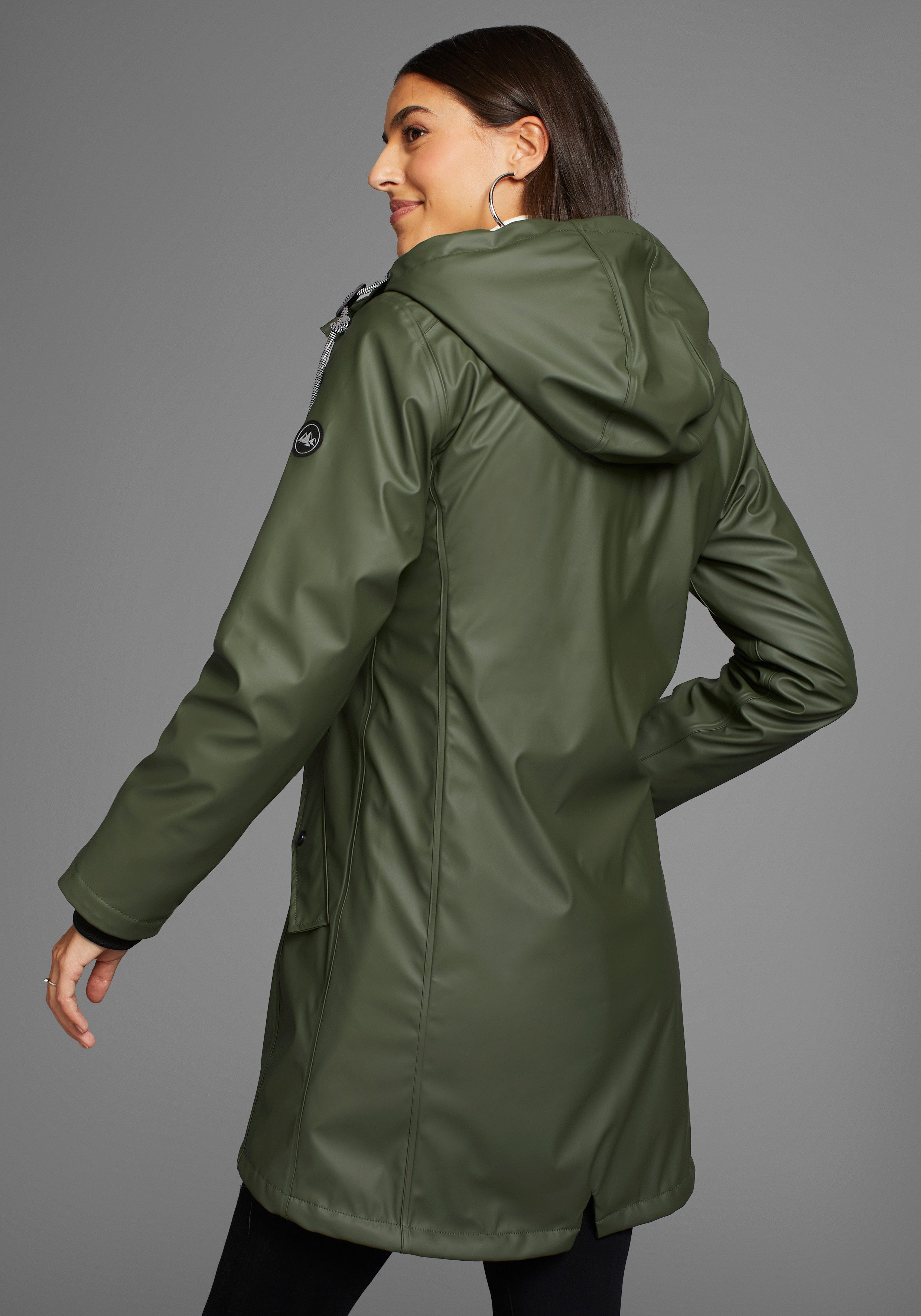 Polarino Regenjacke wasserdicht, winddicht, mit Kapuze, günstig online kaufen