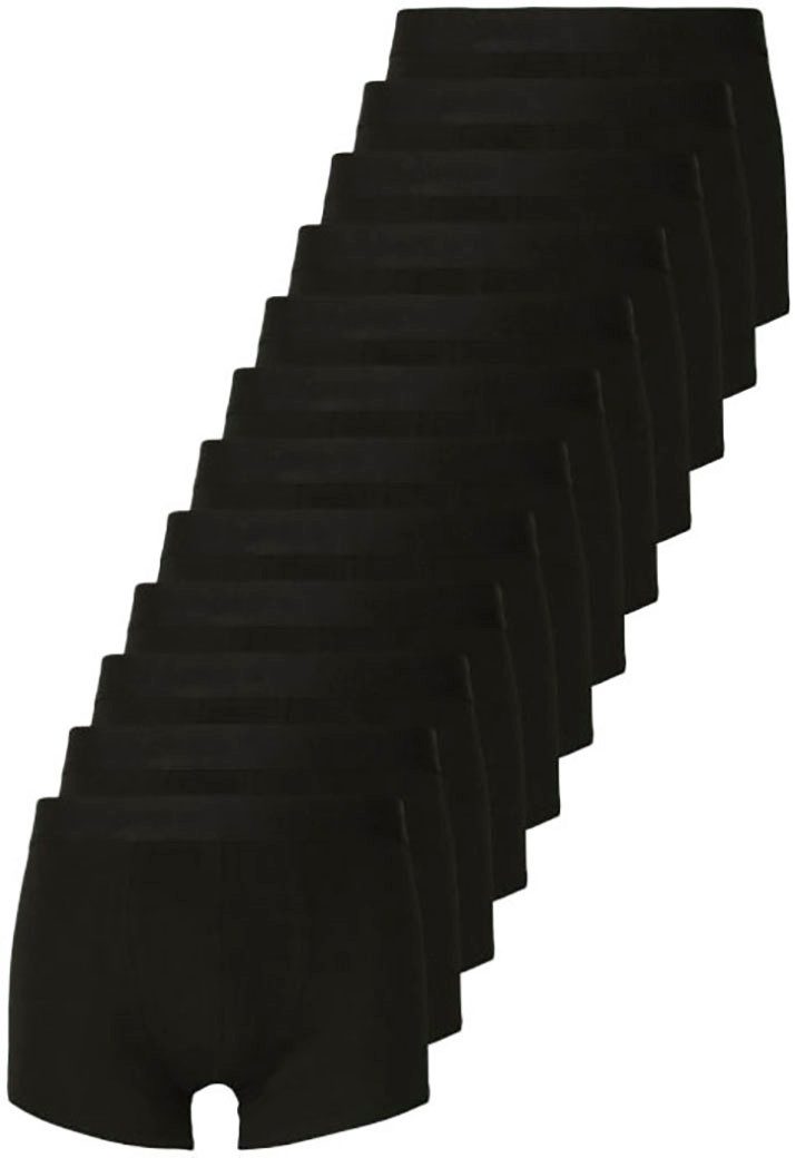 Jack & Jones Trunk JACSOLID Stretchkomfort, elastisch, bequem mit sportlichem Look (Packung, 12-St) bedruckt, modisch, eng anliegend, Baumwollmischung, Bündchen