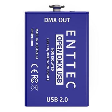Enttec Mischpult, (Open DMX USB Interface 512 CH., Steuerungen für Licht, DMX Steuersoftware), Open DMX USB Interface 512 CH. - DMX Steuersoftware