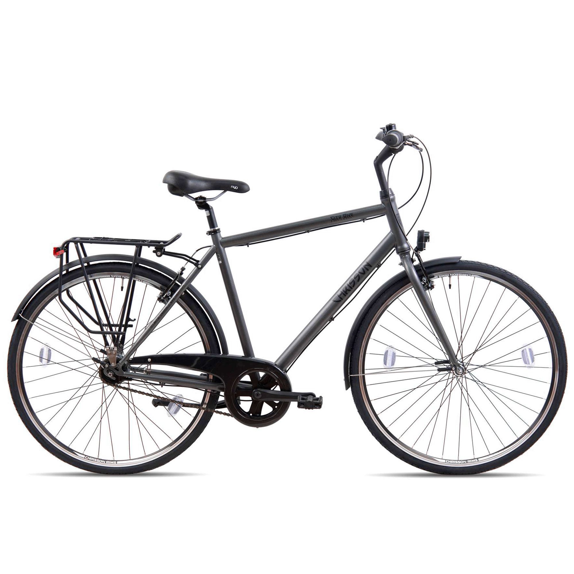 KCP Trekkingrad City One, 7 Gang Tourney TY300 Schaltwerk, Nabenschaltung, Trekkingrad 28 Zoll Urban Bike Trekking Fahrrad 165 - 180 cm 7 Gang