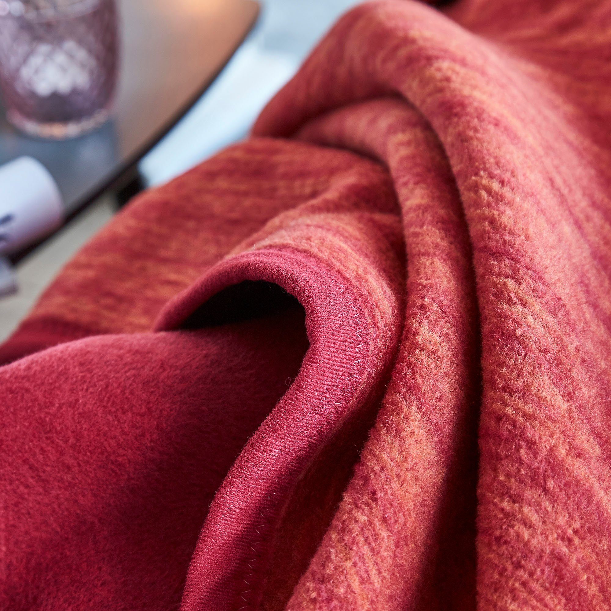 Kniedecke Jacquard Kniedecke Fano, IBENA, 100 x 150 cm (Breite x Länge), im dezenten Streifen-Design