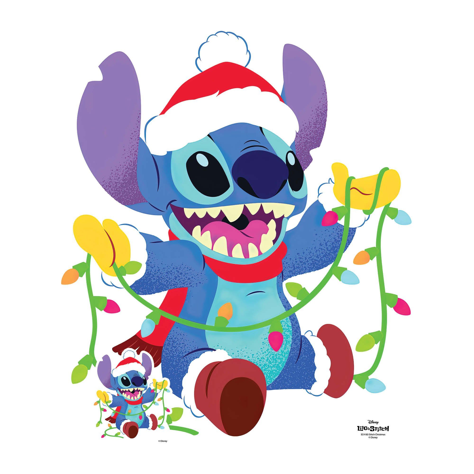 empireposter Dekofigur Weihnachten - Disney Stitch - Pappaufsteller Standy - 76x88 cm