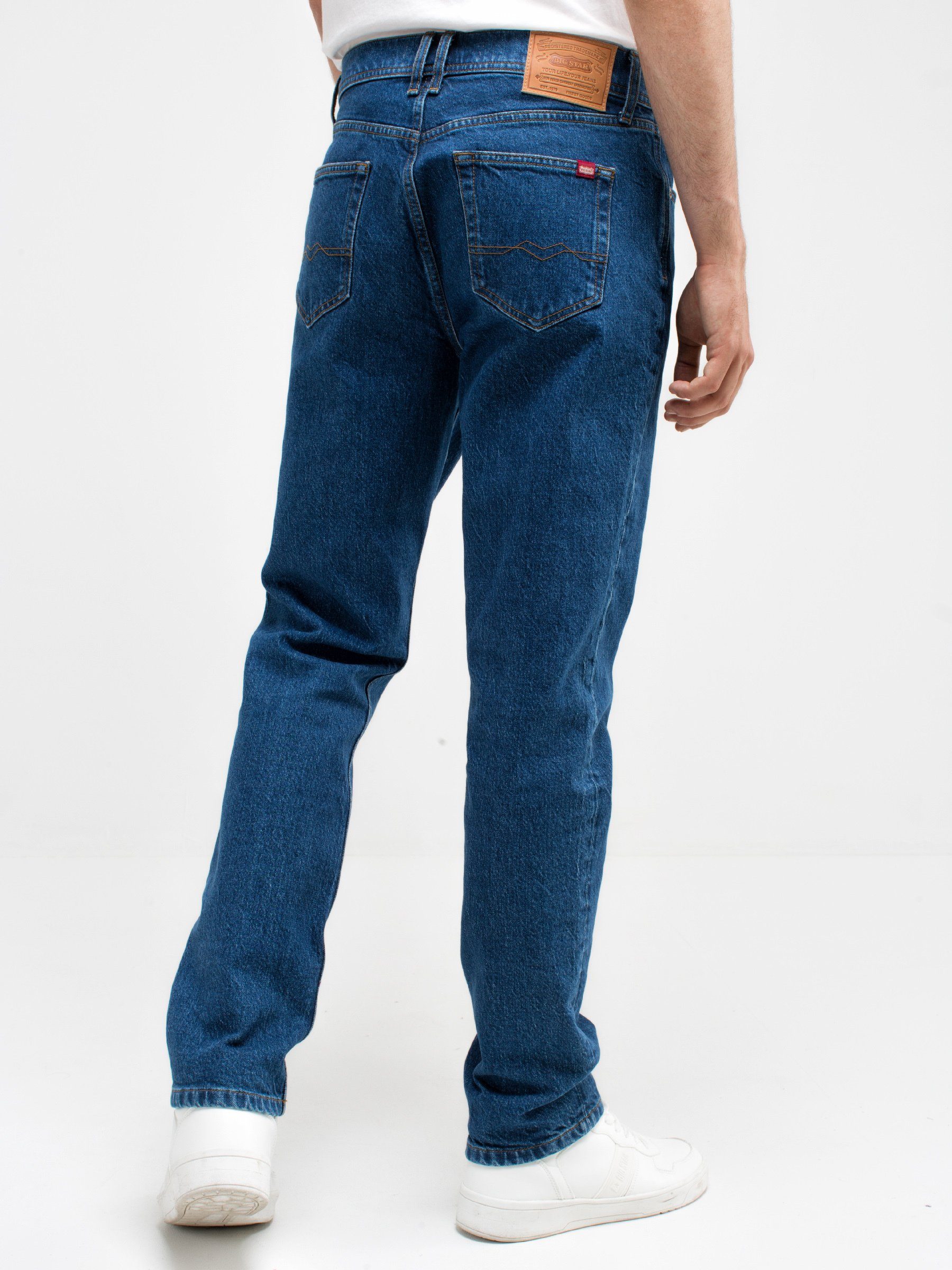 STAR (1-tlg) BIG Tapered-fit-Jeans AUTHENTIC MARINE
