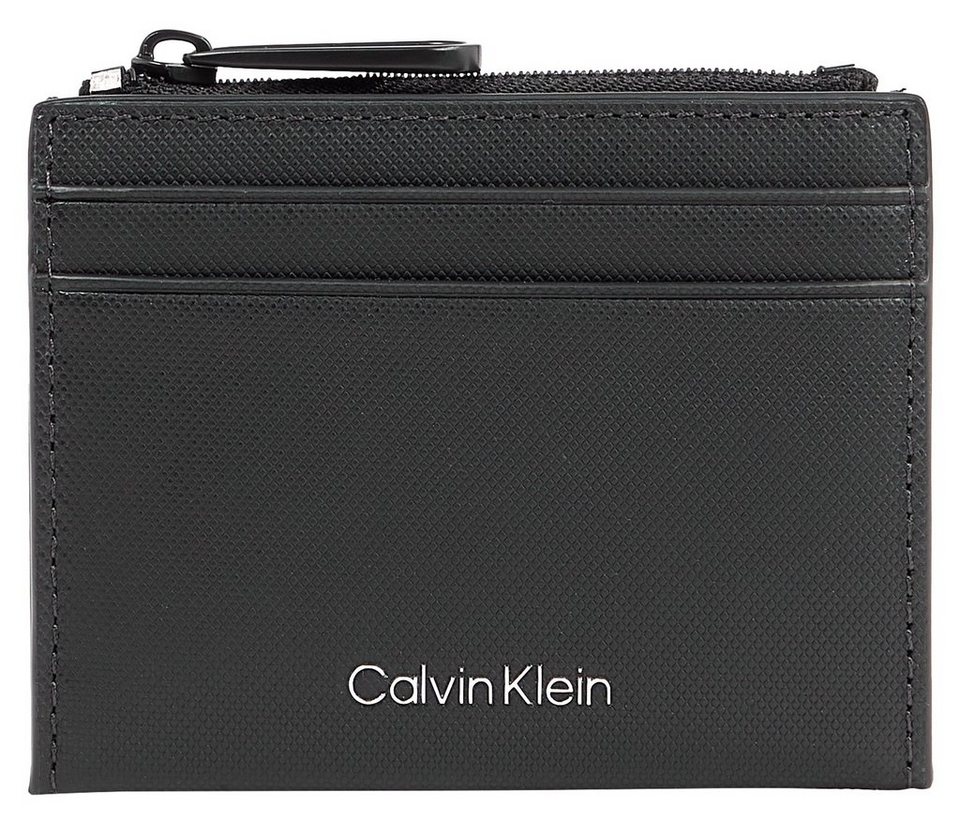 Calvin Klein Kartenetui CK MUST 10CC CARDHOLDER W/ZIP, klassisches Design  mit schlichtem Markenschriftzug