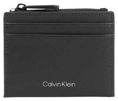 Calvin Klein Kartenetui CK MUST 10CC CARDHOLDER W/ZIP, klassisches Design mit schlichtem Markenschriftzug