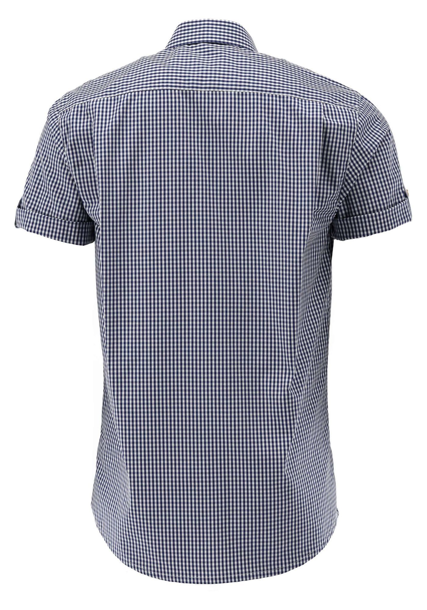 OS Trachten Kurzarmhemd Scuwe Regular Fit, Haifischkragen, Krempellasche mi günstig online kaufen