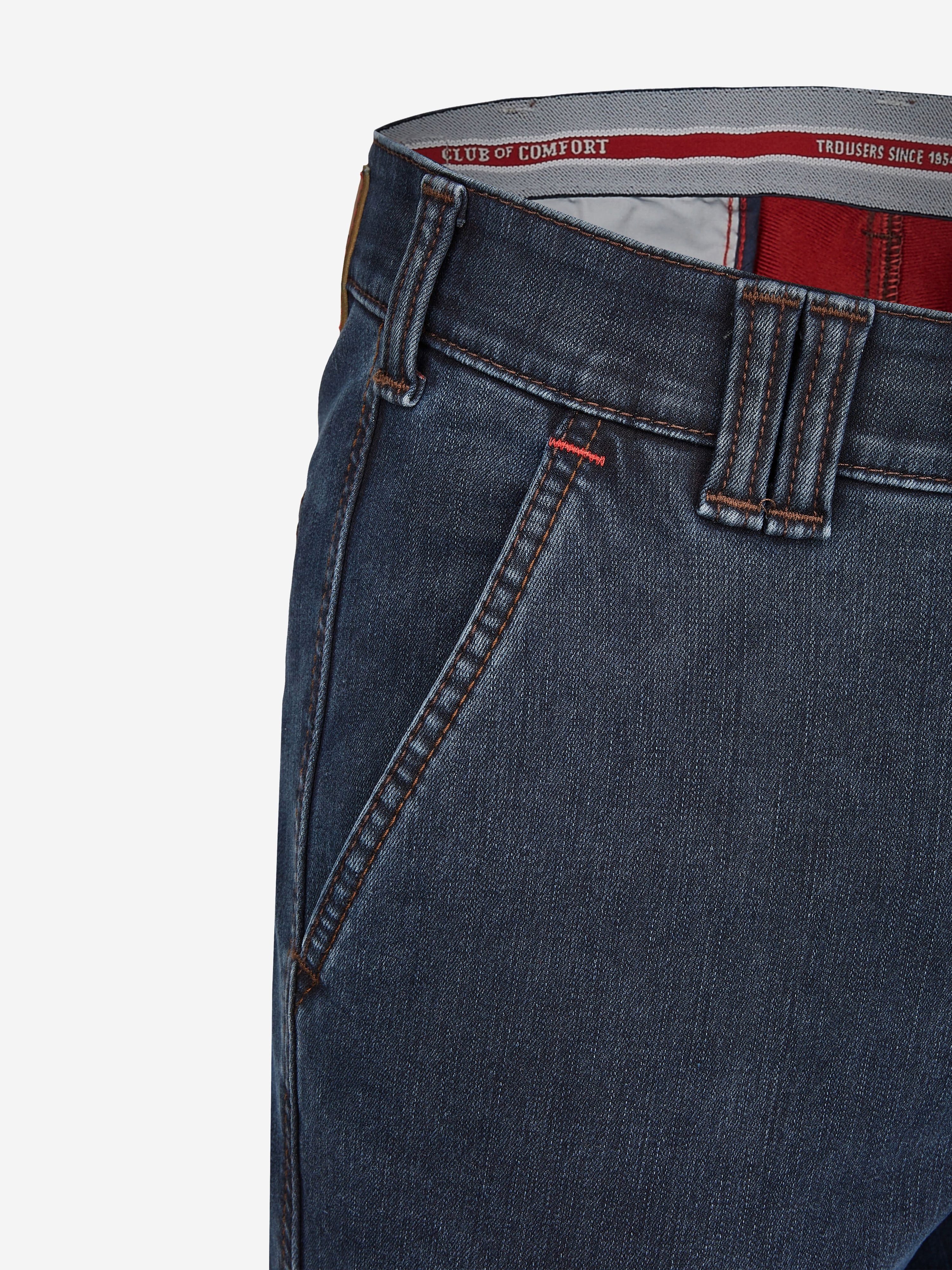 Club of Comfort Chinohose Chino/Flat Front Hose GARVEY 6822 - dunkelblau - Herrenhose - 30 ["Thermolite®-Stoffe sorgen über in Hohlfasern gespeicherte Wärme