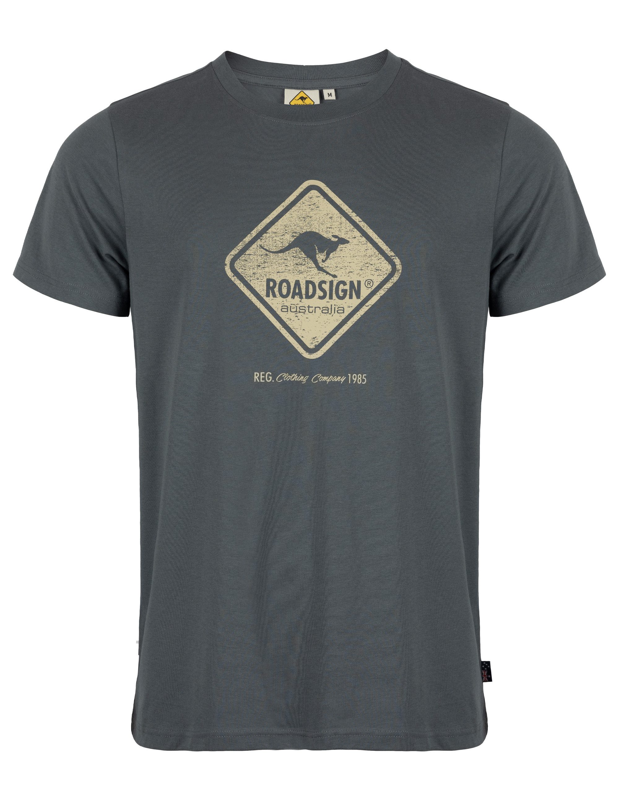 ROADSIGN australia T-Shirt Kangaroo Logo (1, 1-tlg., 1) Statement-Shirt für trendbewusste Streetstyles im Herbst