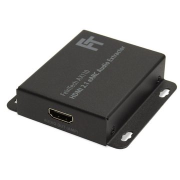 FeinTech AX110 HDMI 2.1 eARC Audio Extractor HDMI-Adapter zu HDMI, für 4K & 8K TV mit eARC/ARC, unterstützt Dolby Atmos