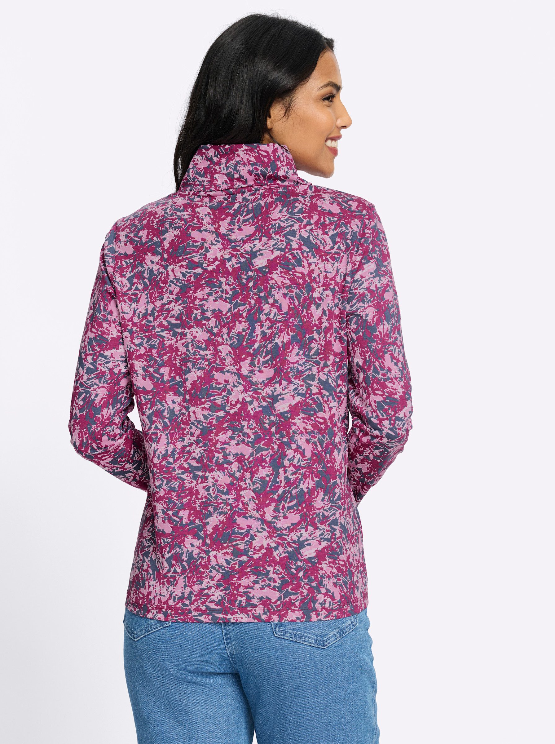Sieh an! T-Shirt Rollkragen-Shirt Langarm