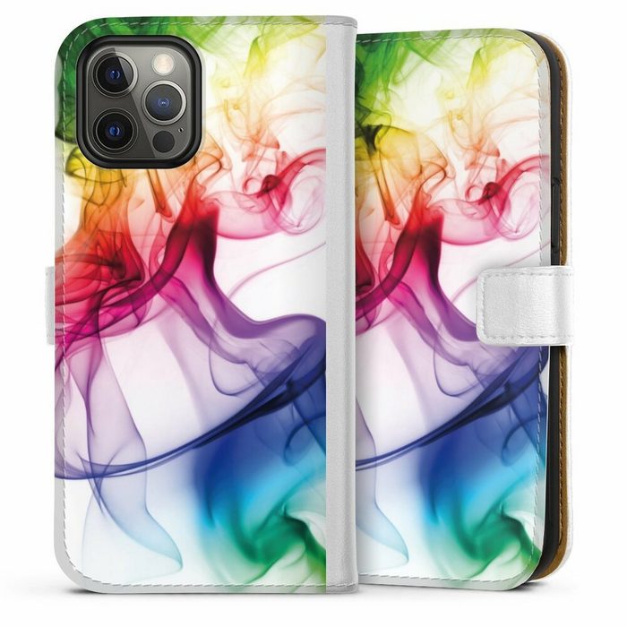 DeinDesign Handyhülle Farbe Wasser Regenbogen Strange waft Apple iPhone 12 Pro Max Hülle Handy Flip Case Wallet Cover