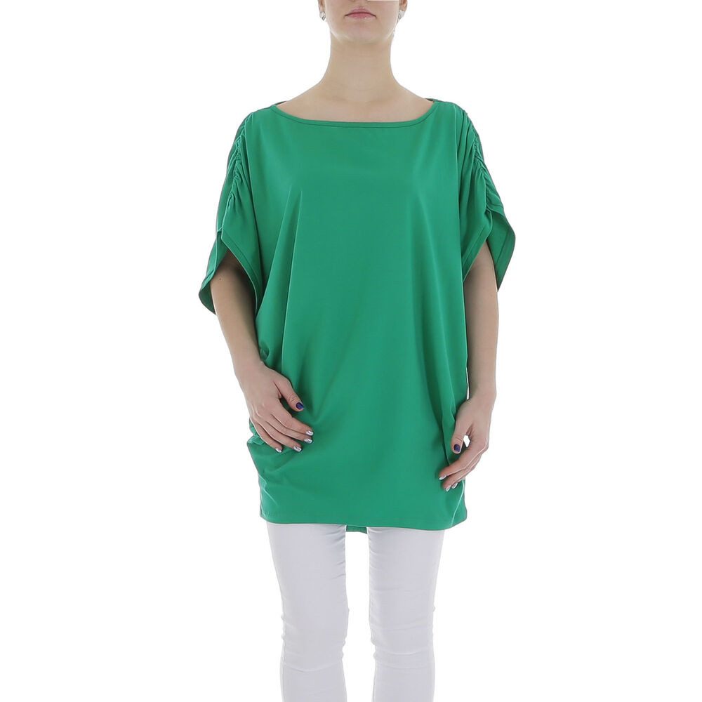 Ital-Design Tunikashirt Damen Freizeit (85987268) Stretch Top & Shirt in Grün