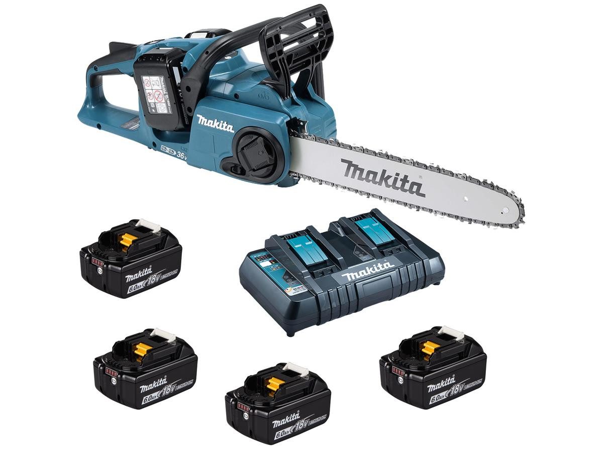 Makita Akku-Kettensäge DUC353PG4, 35 cm Schwertlänge, Packung, 9-tlg.
