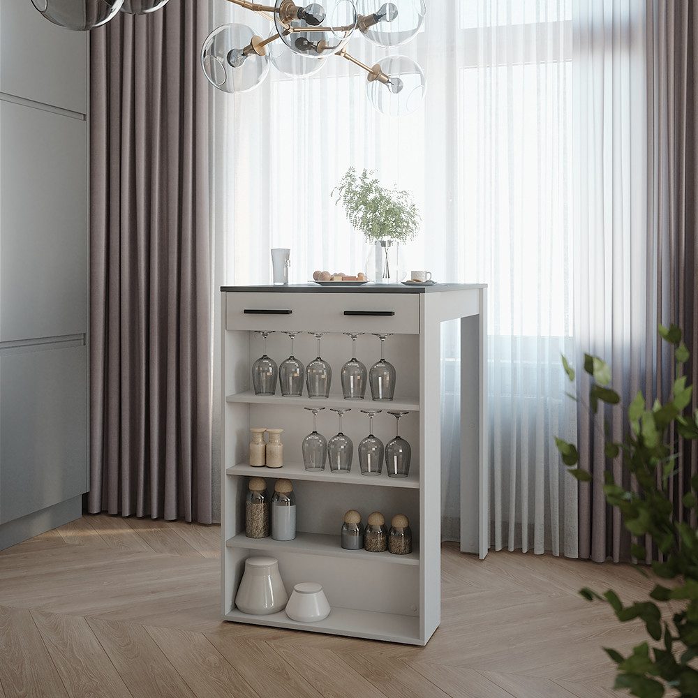 Vicco Bartisch Repose, Anthrazit/Weiß, 67 x 100 cm