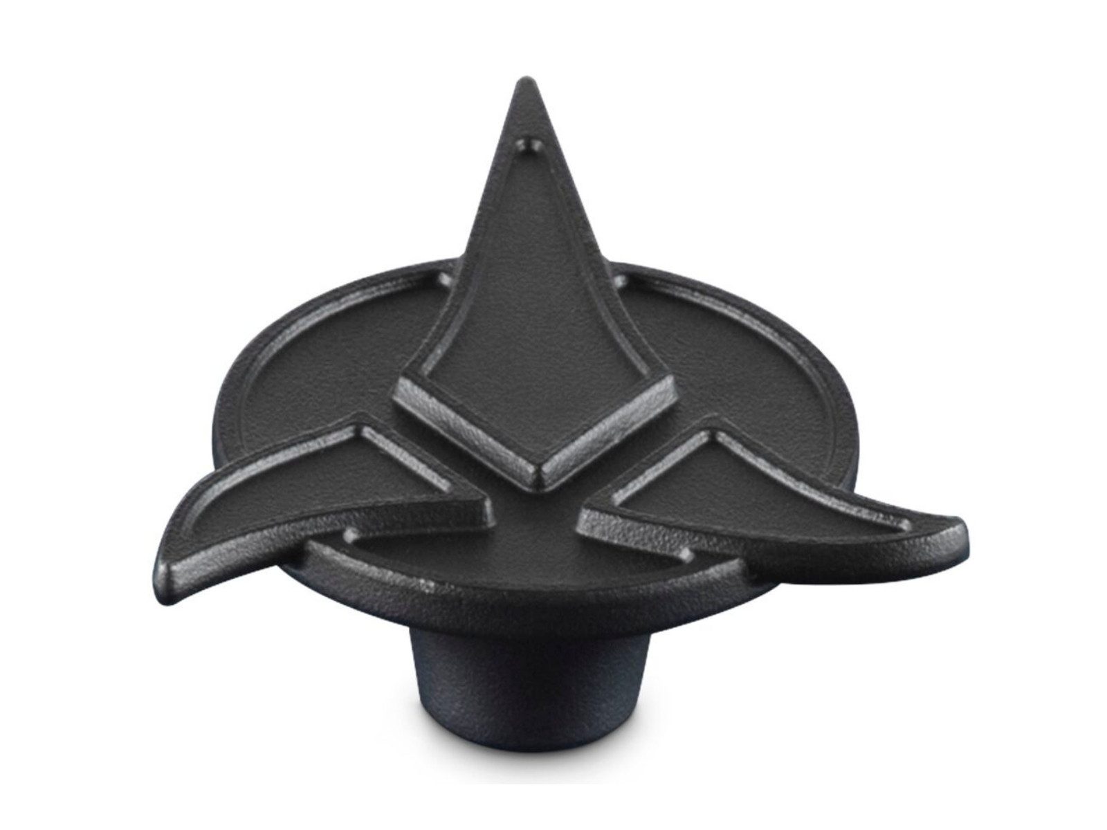 LE CREUSET Kochtopf Star Trek Collection Klingonischer Deckelknopf schwarz, Steinzeug