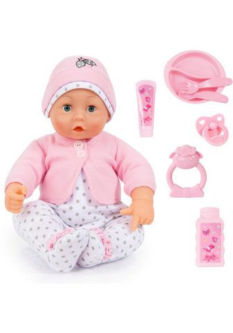 BAYER Babypuppe "Baby Lisa rosa/wei&szl...