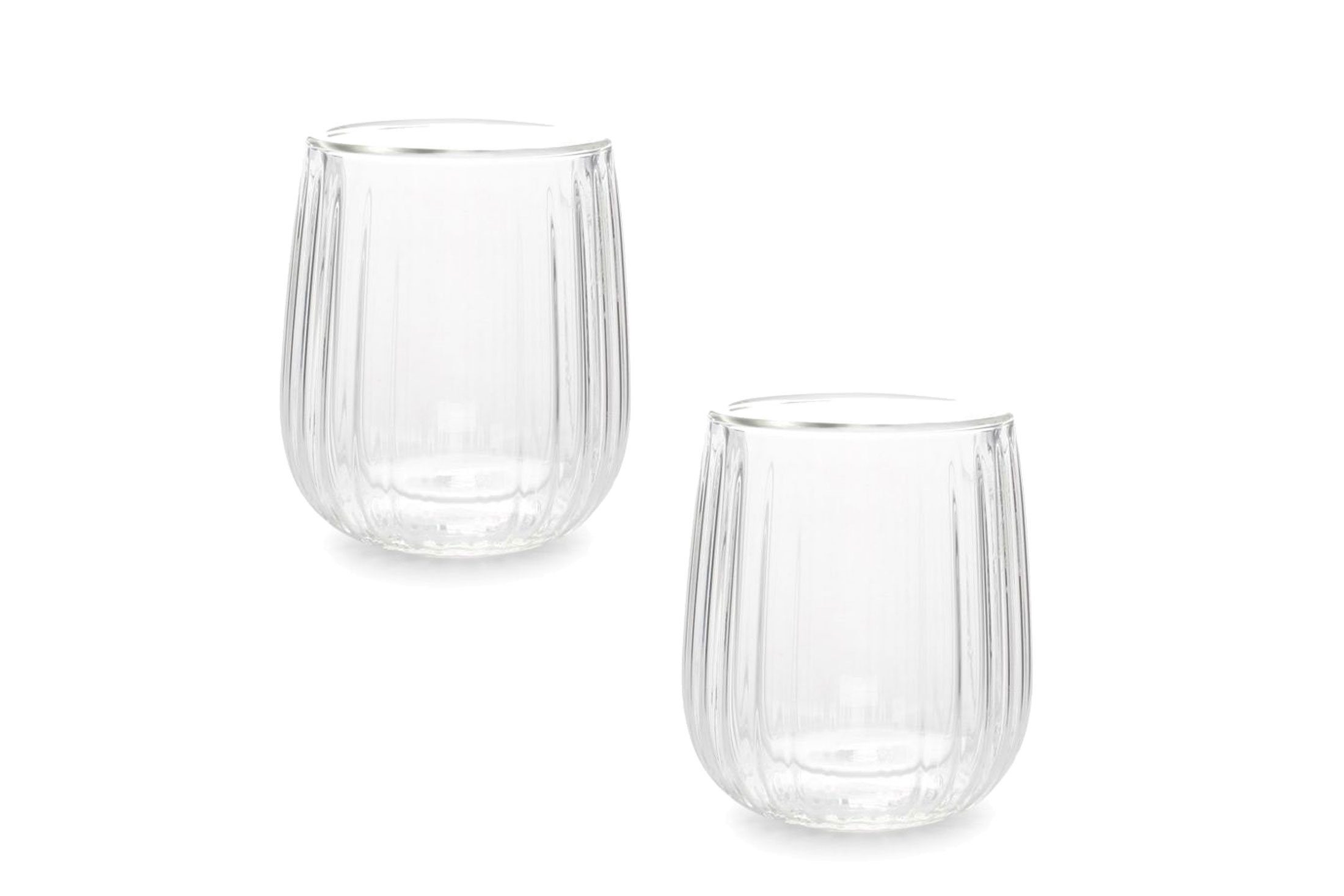 Asphald Glas Doppelwandiges Espresso Gläser doppelwandige Ausführung Thermoeffekt, Kaltgetränke & Heißgetränke