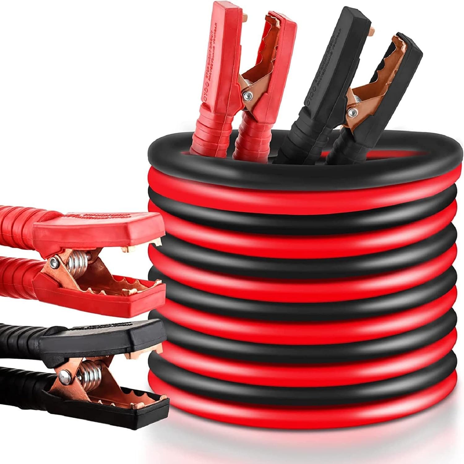 Youyijia 2 x 6m Starthilfekabel 12 Volt/24 Volt 1500 Amp Überbrückungskabel Starthilfekabel von Youyijia