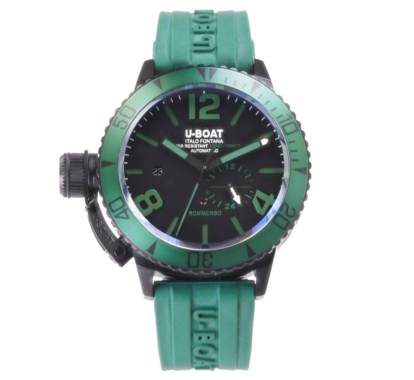 U-Boat Automatikuhr 9667 Sommerso Green IPB Limitiert Herren Uhr 46mm Ø, Limitiert auf 50 Stück