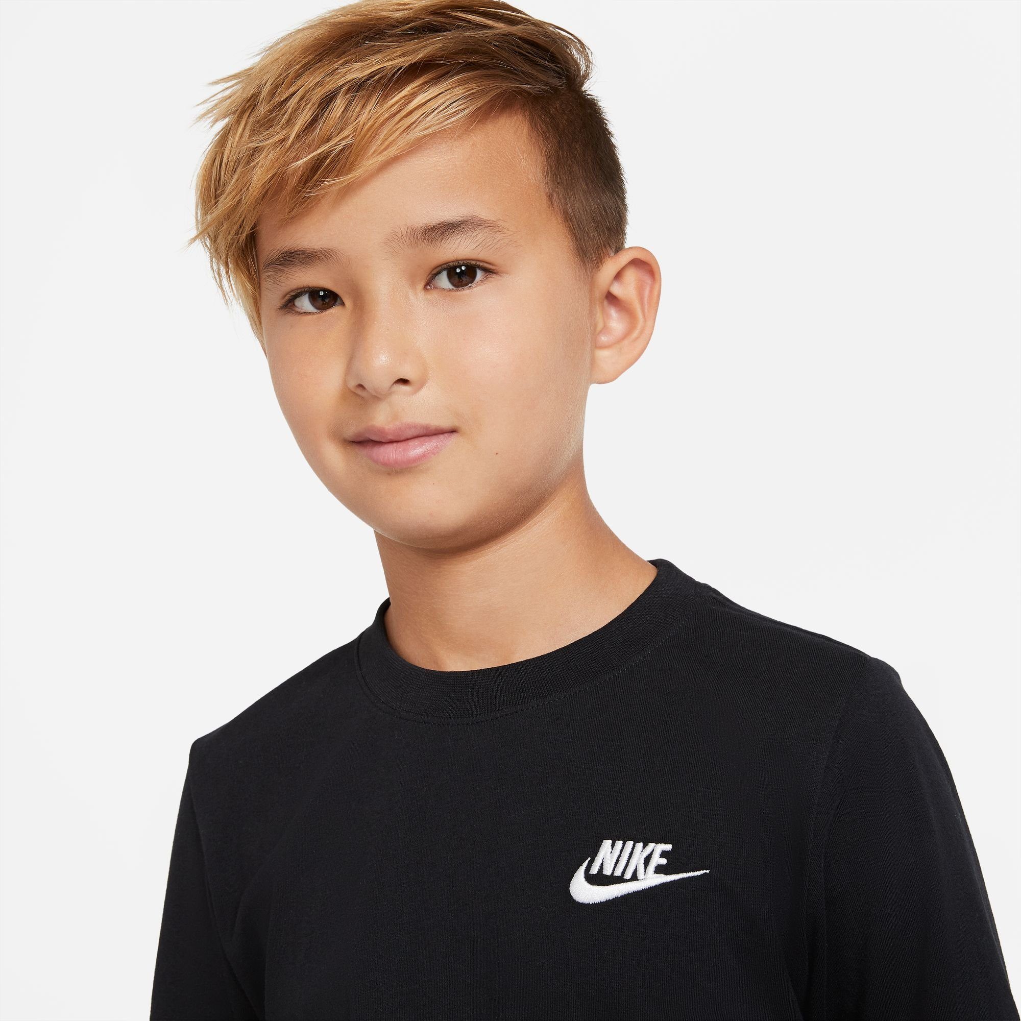 T-SHIRT KIDS' Nike BIG (BOYS) Sportswear schwarz Langarmshirt LONG-SLEEVE