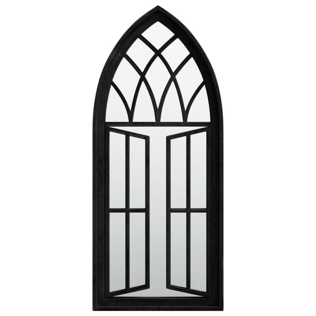 vidaXL Spiegel 70 x 30 cm Spiegel Fensterspiegel Wandspiegel Dekoration Schwarz 70x30