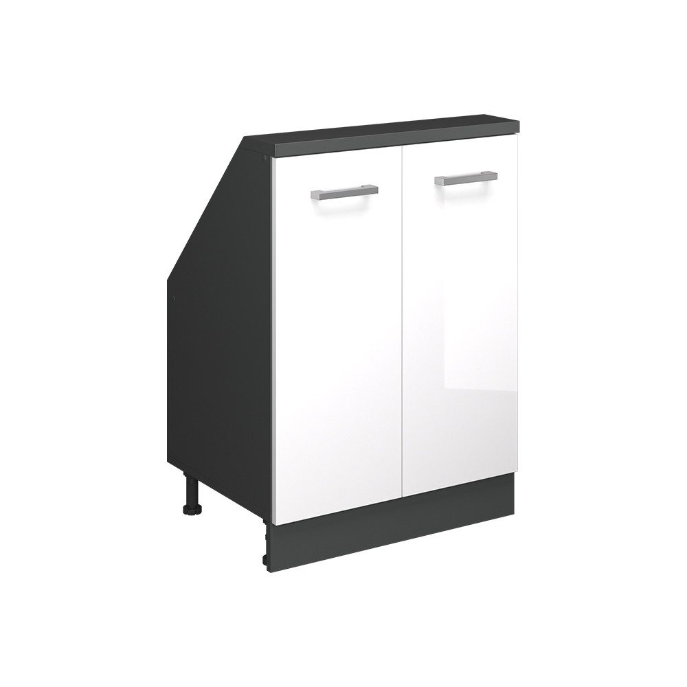 Vicco Unterschrank R-Line, Weiß Hochglanz/Anthrazit, 60 günstig online kaufen