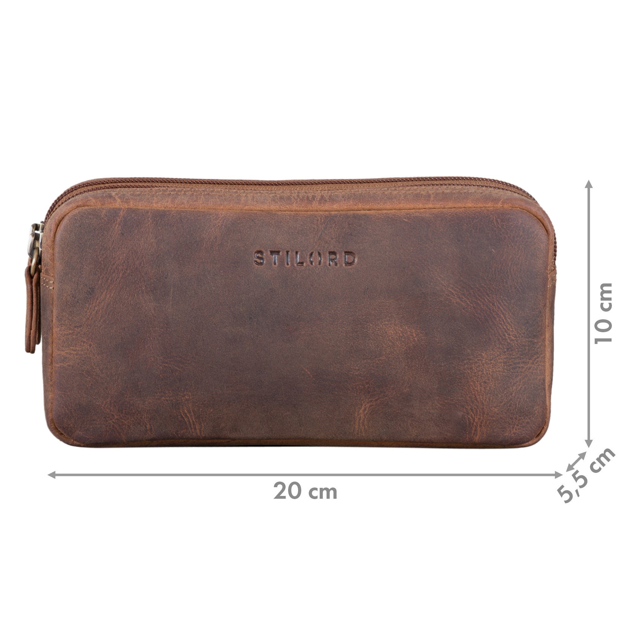 STILORD Etui "Eddie" Leder Federmäppchen