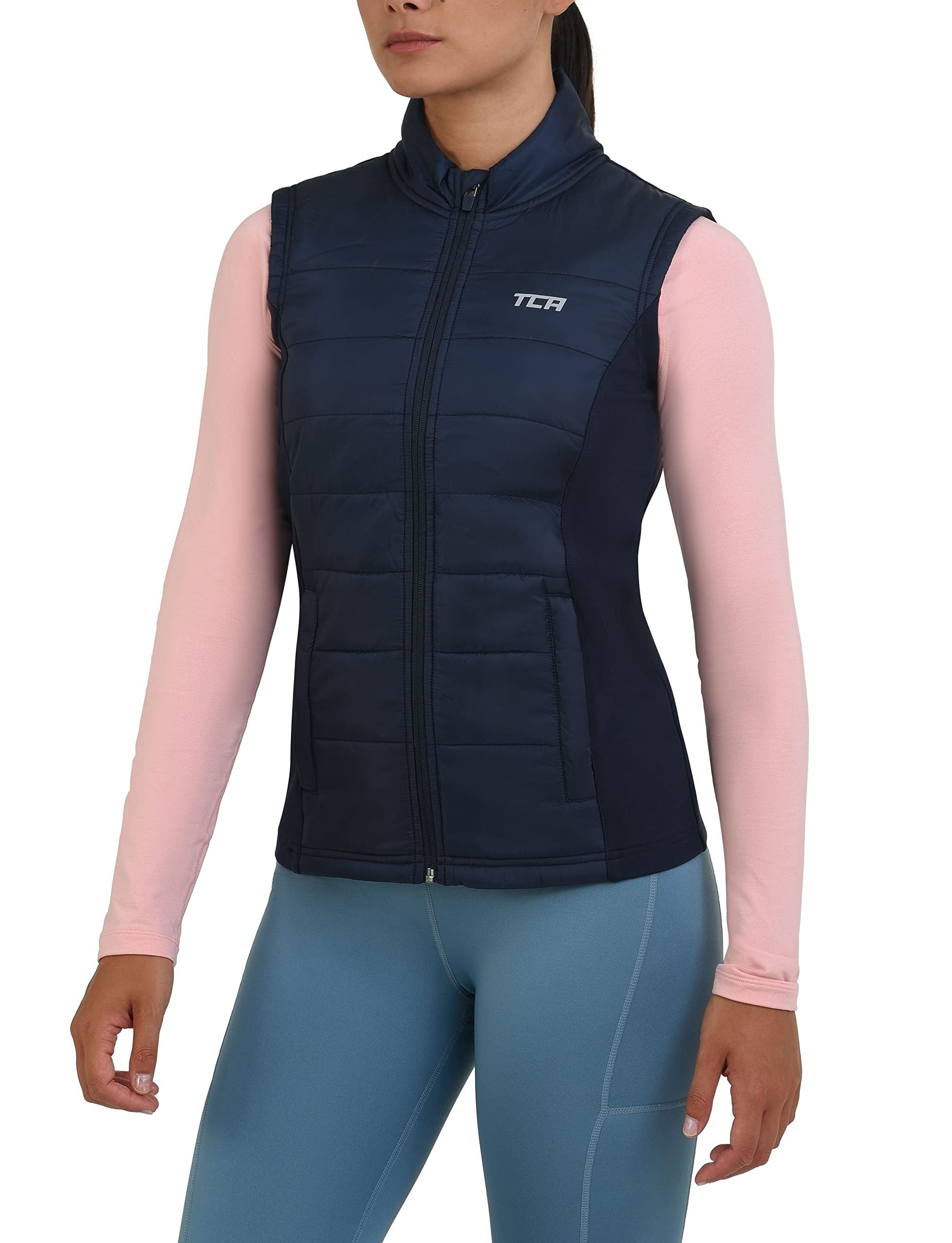 Funktionsweste TCA Damen Excel Runner Laufweste - Dunkelblau