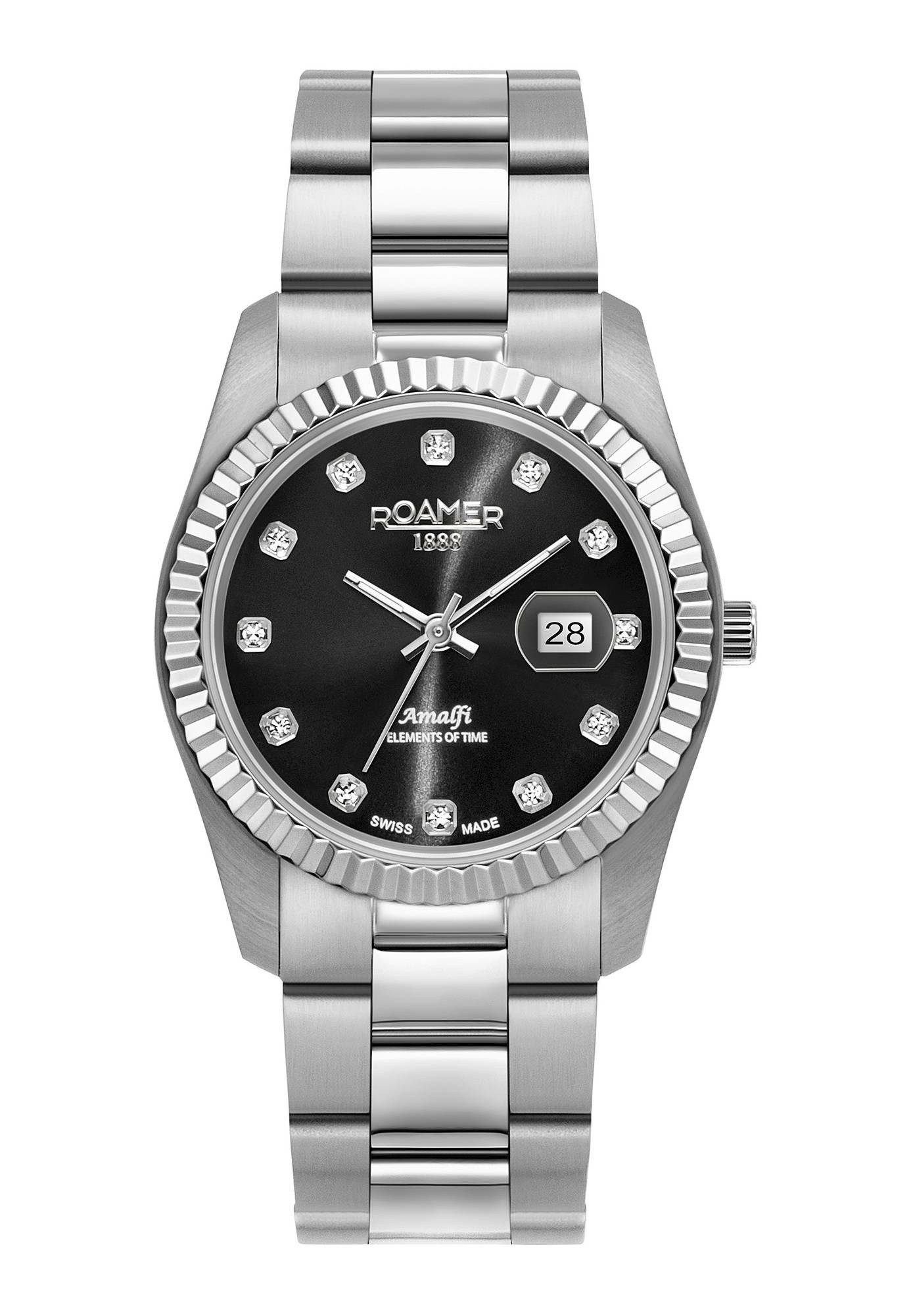 Roamer Mechanische Uhr Analoguhren für Damen, (1-tlg., Mechanische Uhr)