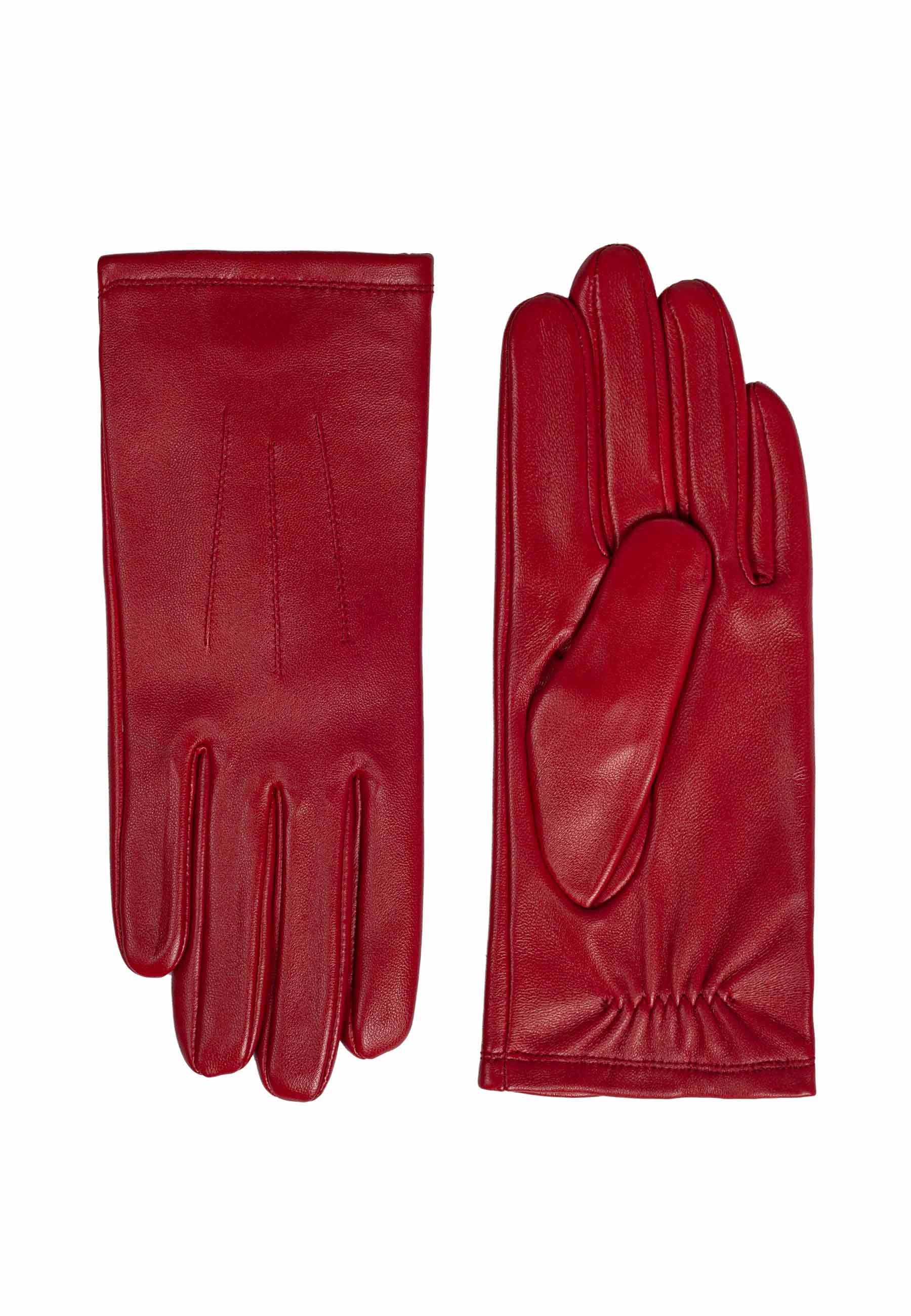 ok Gloves Lederhandschuhe Damenhandschuh Nadja red 200 | Handschuhe