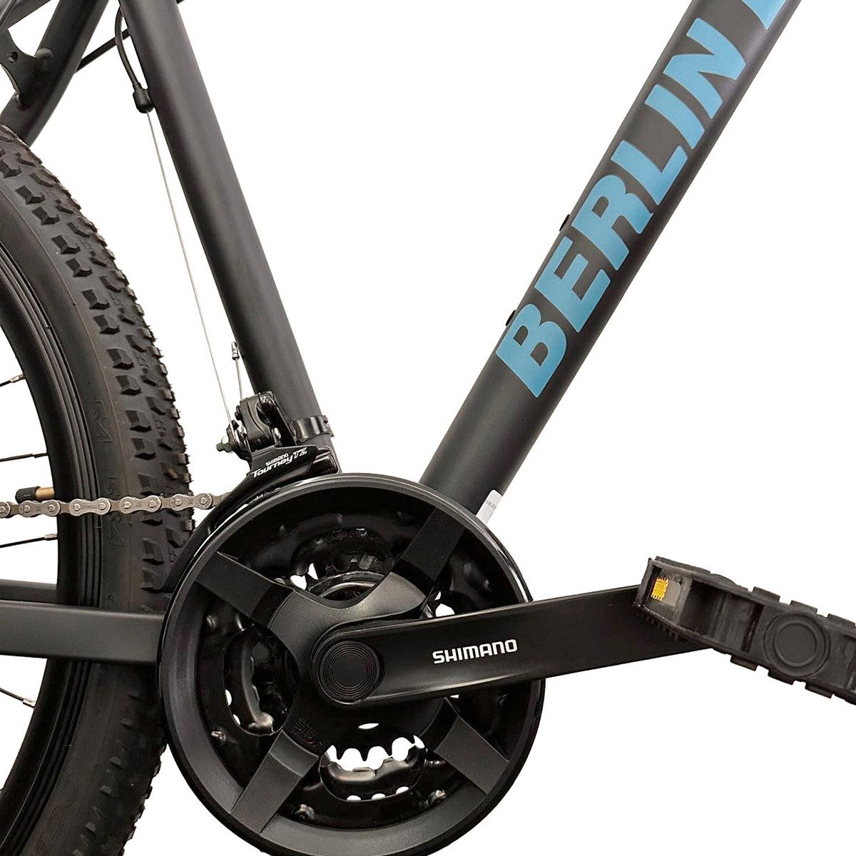 BERLIN BIKE Mountainbike 26, 27.5, 29 Zoll MTB, 21 Gang Shimano FD-TZ500/RD-TY300D Schaltwerk, Kettenschaltung, (Shimano Kurbel, Dacron Hydraulische Scheibenbremsen, Aluminiumrahmen), mit hydraulischen Scheibenbremsen