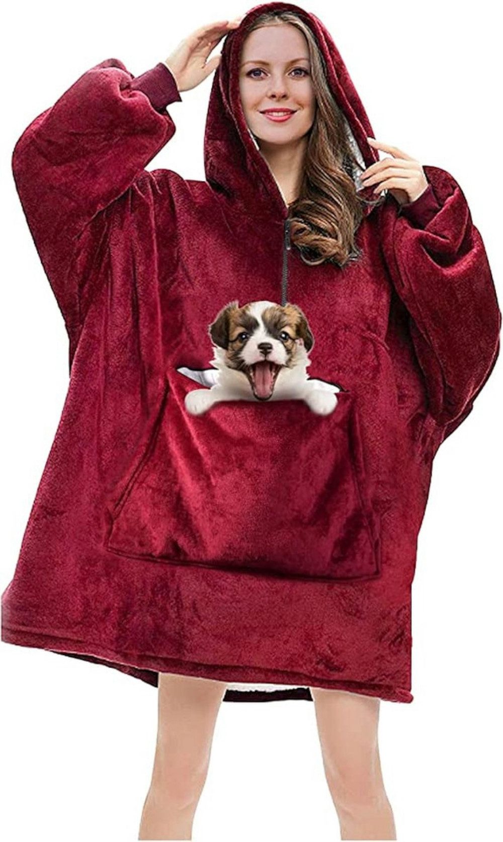 UE Stock Einziehdecke Damen Oversize Hoodie Pullover Sweatshirt Decke mit Ä günstig online kaufen