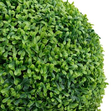 Kunstrasen Künstlicher Buchsbaum mit Topf Kugelform Grün 50 cm, vidaXL, Höhe: 50 mm