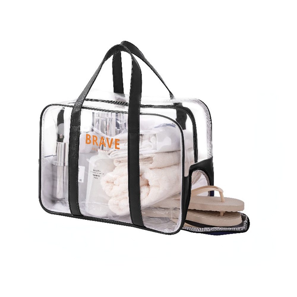 Strandtasche Transparente, wasserdichte Strandtasche aus PVC